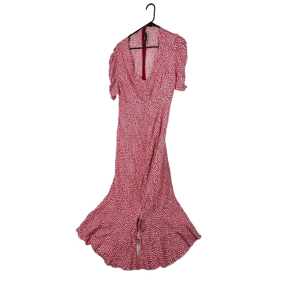 Dress by SBerto, Red & White pattern